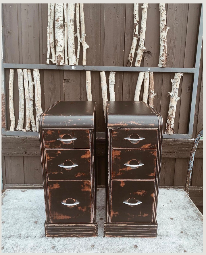 Restored vintage nightstands
